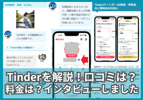 Tinderの解説！口コミ・評判は？