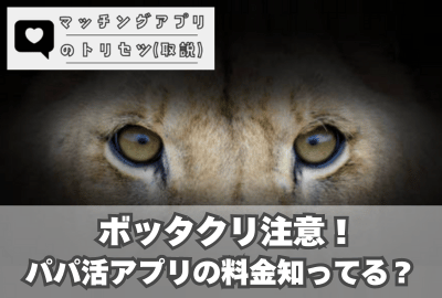 パパ活アプリの料金知ってる？ボッタクリ注意！