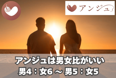 アンジュは男女比が4：6～5：5